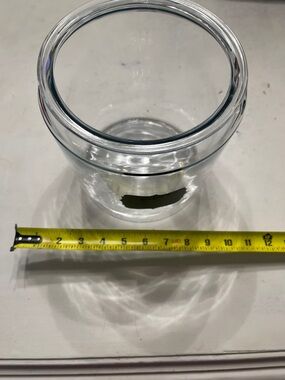 Clear Glass Jar with Wide Mouth no lid